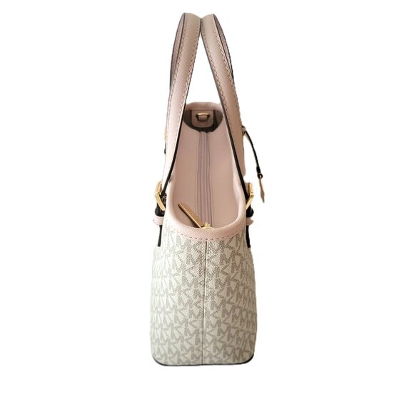 Michael Kors Jet Set Travel XS Carryall Convertible Top Zip Tote Vanilla MK - Picture 5 of 7